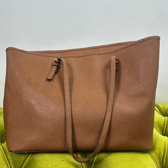 Michael Kors Brown Leather Medium Tote - Picture 2 of 5